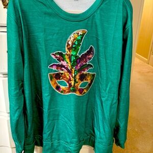 Women’s Mardi Gras Sweatshirt XL